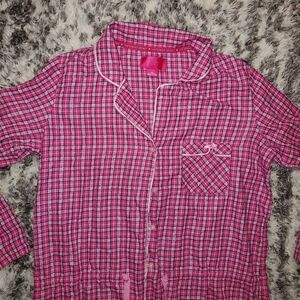 Victoria Secret Flannel Nightgown in Pink Plaid 💗